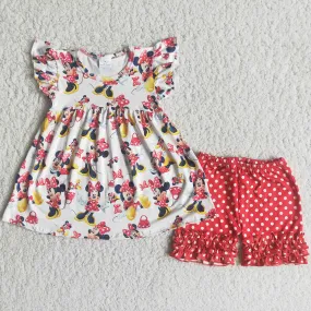 Boutique Baby Girls Clothes Tunic Top Icing Shorts Outfits C0-15