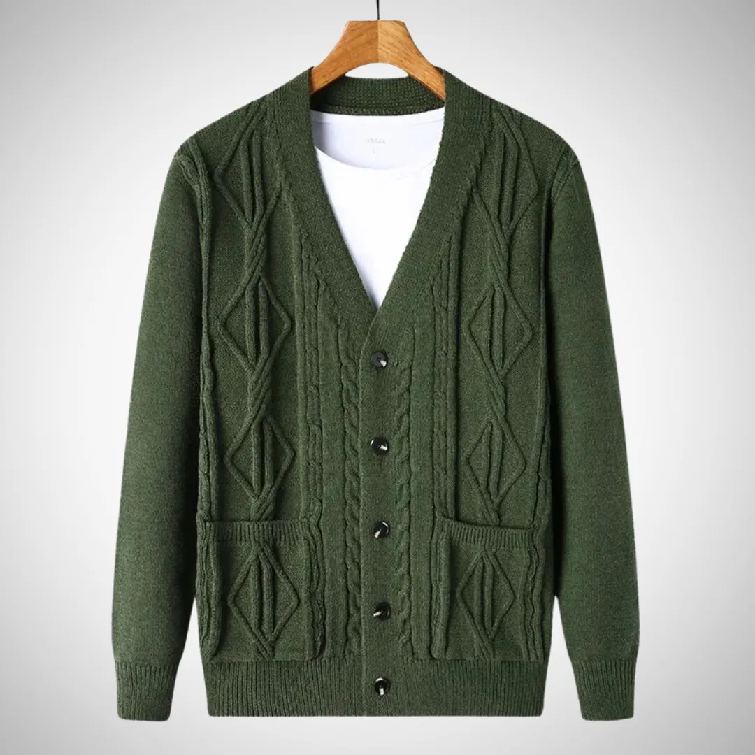 Natanael Stylish Ribbed Cardigan