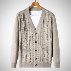 Natanael Stylish Ribbed Cardigan