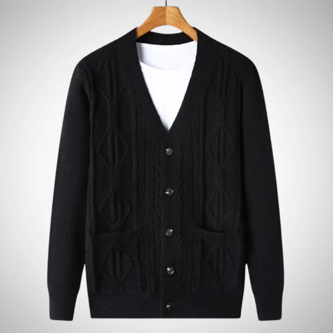 Natanael Stylish Ribbed Cardigan