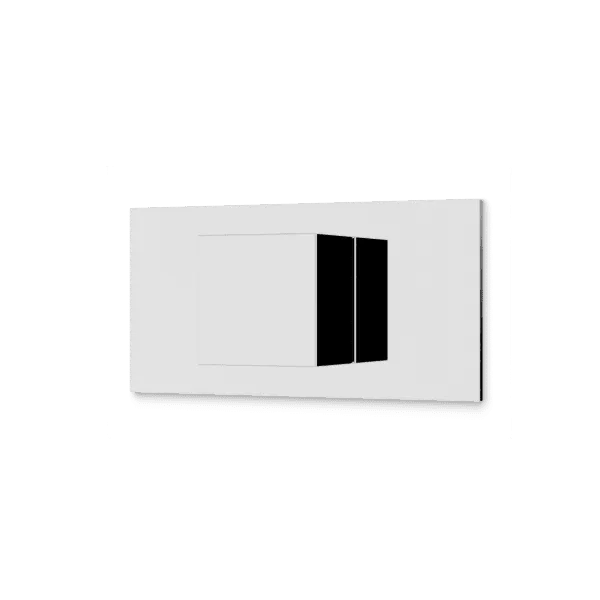 Square Progressive Pressure Balance Mixer Trim Kit with Letterbox Plate