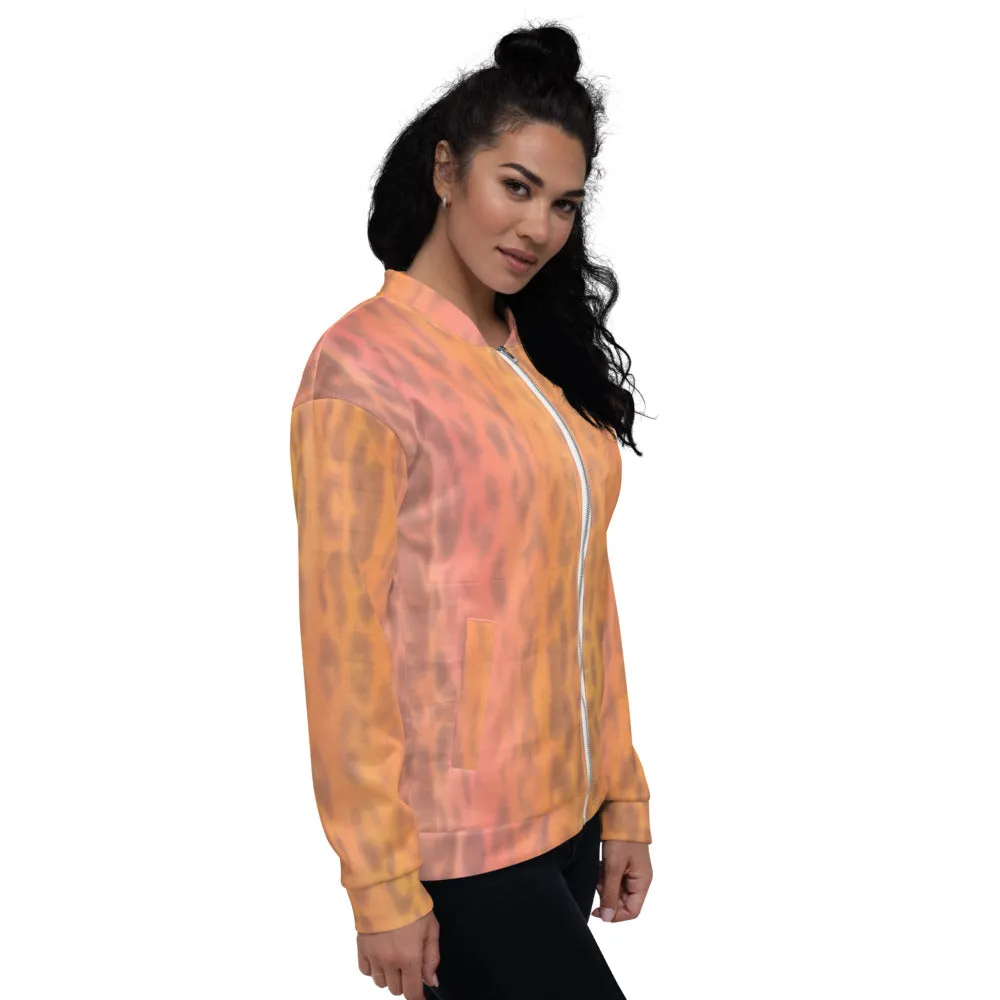 Unisex Bomber Jacket - Ombre Leopard - Women